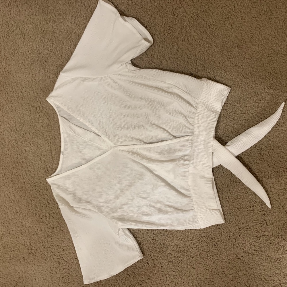 White Short Sleeve Top